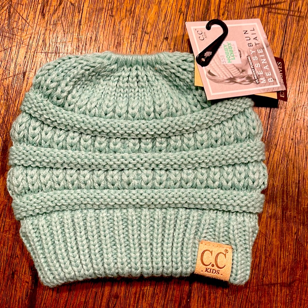 C.C Kids Beanie w/ ponytail hole